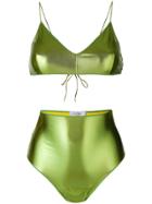 Oseree Metallic Bikini - Green