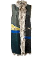Maison Margiela Patchwork Sleeveless Fur Coat, Women's, Size: 40, Alpaca