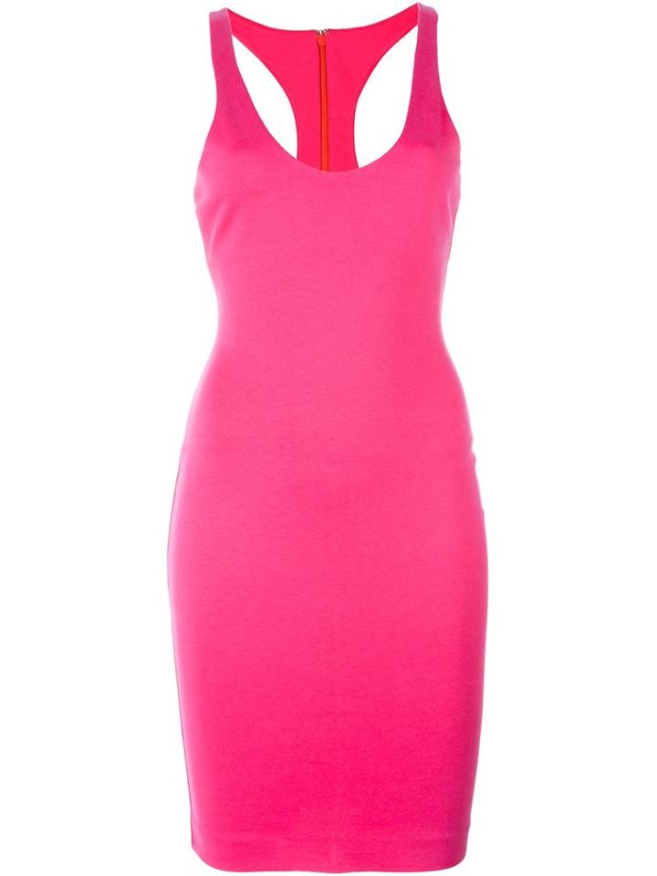 Dsquared2 Racerback Style Dress, Women's, Size: Small, Pink/purple, Cotton/spandex/elastane