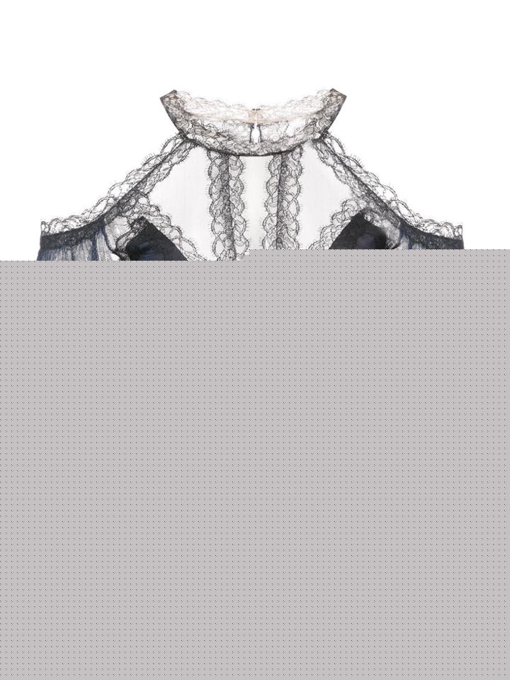 Marni Tie Crop Top - Black
