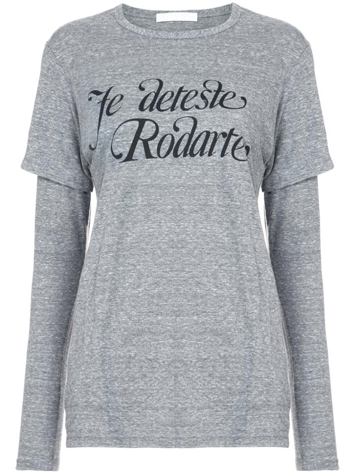 Rodarte Je Deteste Rodarte Layered T-shirt - Grey