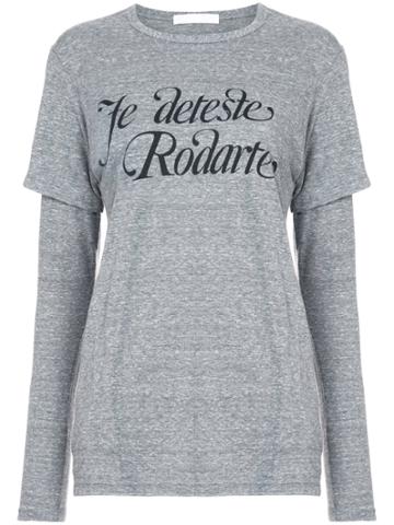 Rodarte Je Deteste Rodarte Layered T-shirt - Grey