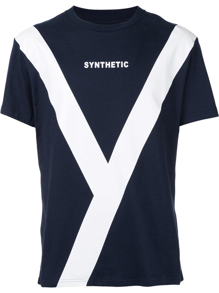 Yoshio Kubo - 'synthetic' T-shirt - Men - Cotton - 2, Blue, Cotton