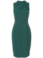Black Halo Fitted High Neck Dress - Green