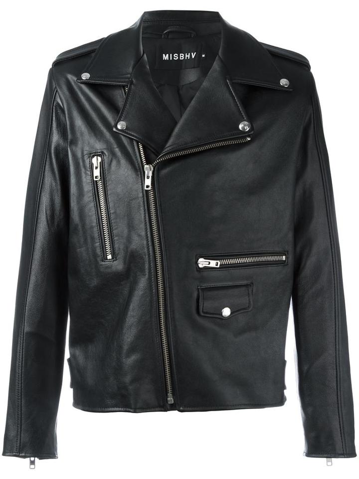 Misbhv Studded 'sonic You' Jacket, Men's, Size: Small, Blue, Leather