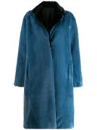 Heron Preston Concealed Front Coat - Blue