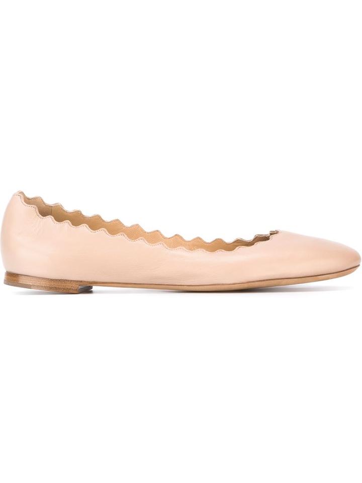 Chloé Lauren Ballerinas, Women's, Size: 40, Pink/purple, Leather