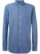 Aspesi Chambray Shirt, Men's, Size: 43, Blue, Cotton