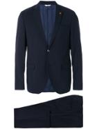 Manuel Ritz Single Breasted Suit - Blue