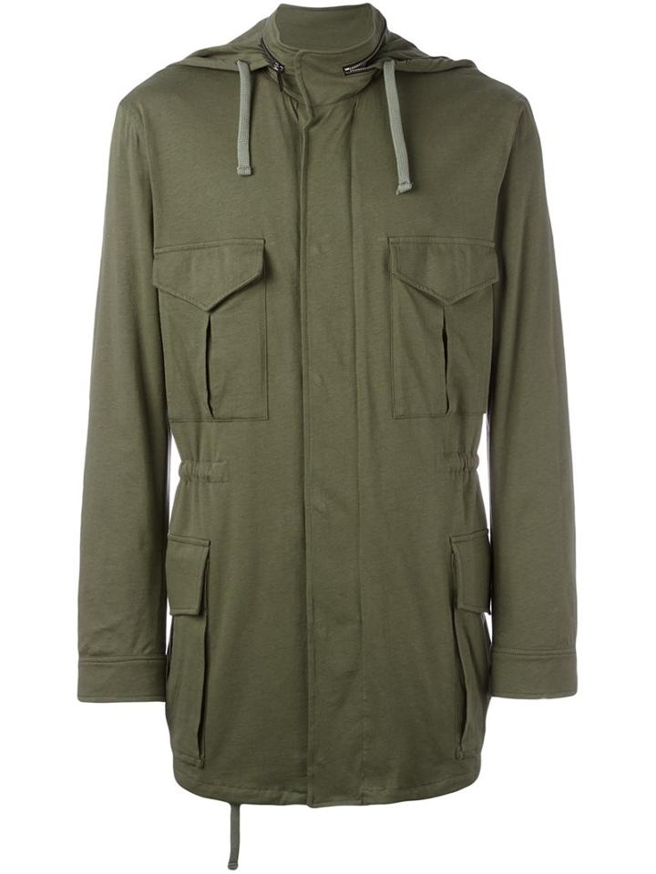 Amen Military Jacket, Men's, Size: 50, Green, Cotton