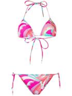 Emilio Pucci Abstract Print Bikini Set - Pink