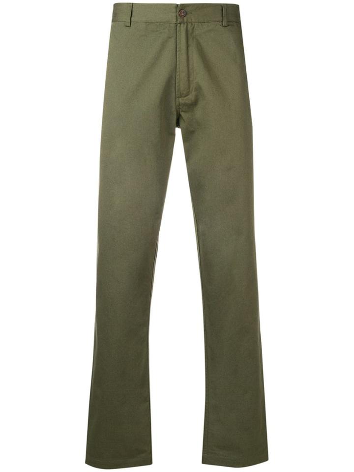 Universal Works Aston Straight-leg Trousers - Green