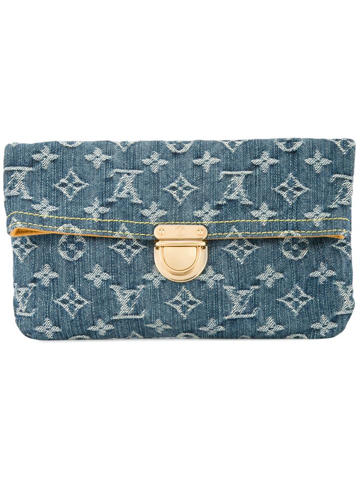 Louis Vuitton Vintage Monogram Clutch - Blue