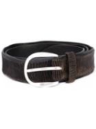 Orciani - Textured Belt - Men - Leather - 105, Brown, Leather