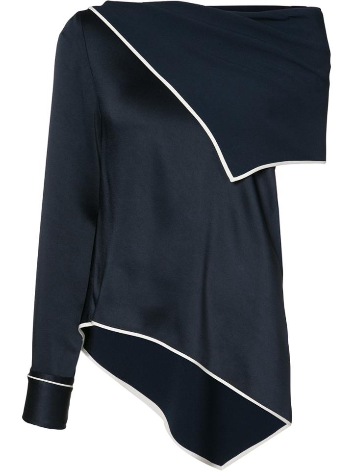 Monse Asymmetrical Blouse - Blue