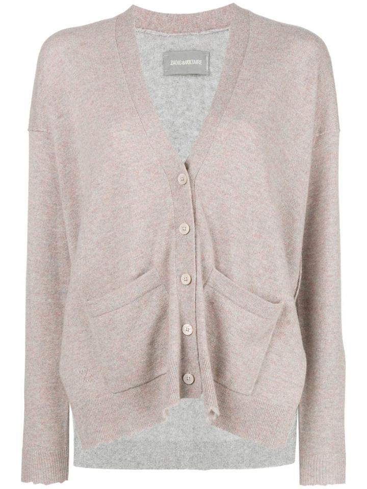 Zadig & Voltaire Cashmere Two-tone Cardigan - Pink