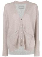 Zadig & Voltaire Cashmere Two-tone Cardigan - Pink