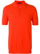 Roberto Collina Classic Polo Shirt, Men's, Size: 48, Red, Cotton/polyamide