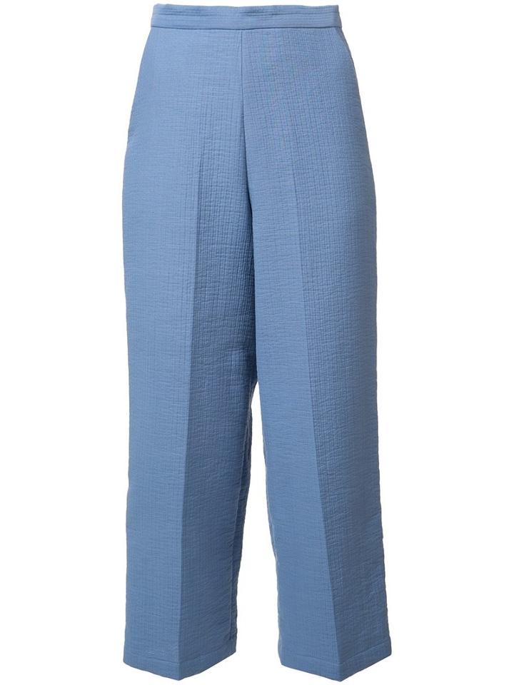 Rachel Comey Cropped Trousers, Women's, Size: 0, Blue, Cotton/polyamide