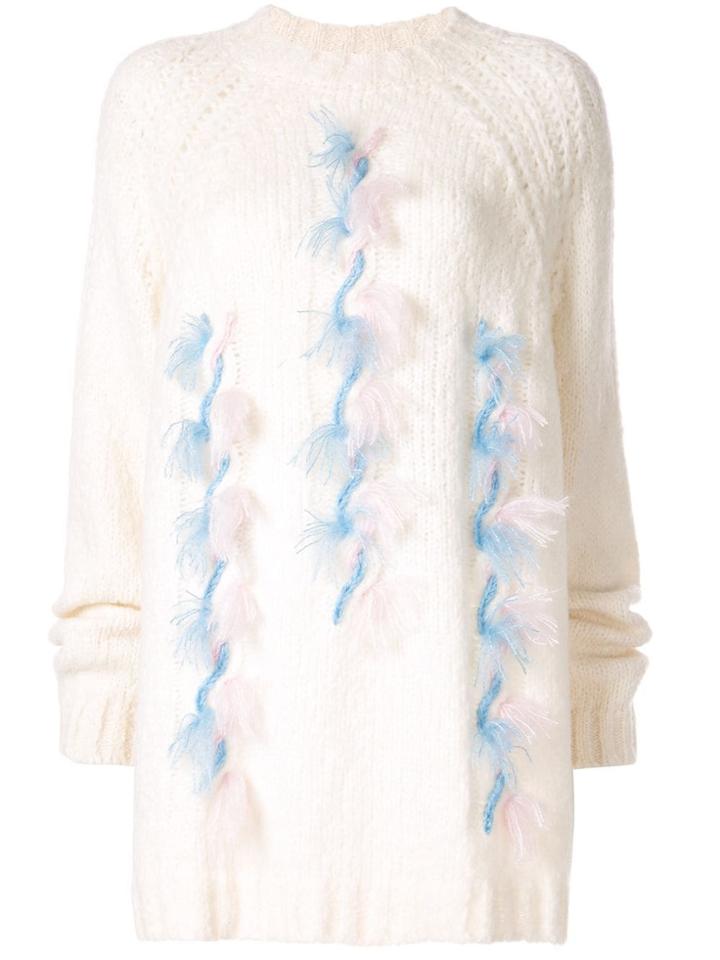 Delpozo Chunky Knit Jumper - White