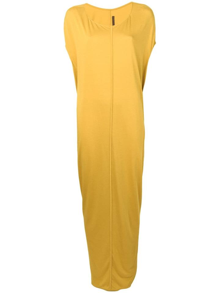 Rick Owens Lilies Long Jersey Dress - Yellow