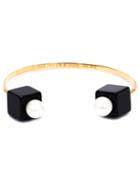 Nektar De Stagni Pearl & Onyx Bracelet, Women's, Metallic