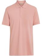 Burberry Check Placket Cotton Polo Shirt - Pink