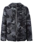 Moncler Gamme Bleu Camouflage Print Hooded Jacket