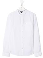 Tommy Hilfiger Junior Teen Logo Long-sleeve Shirt - White