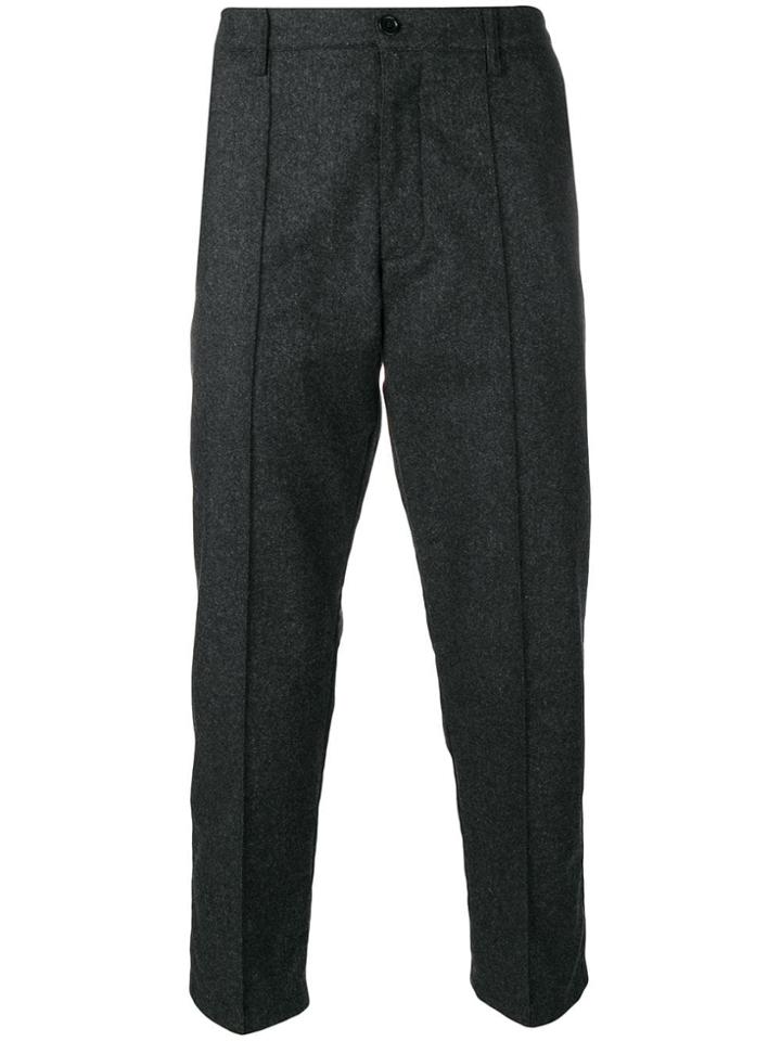 Ymc Cropped Tailored Trousers - Grey