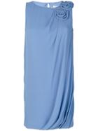 Lanvin Rosette-embellished Dress - Blue