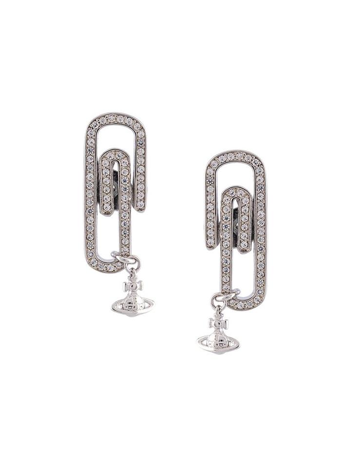 'doreen' Small Earrings, Women's, Metallic, Vivienne Westwood
