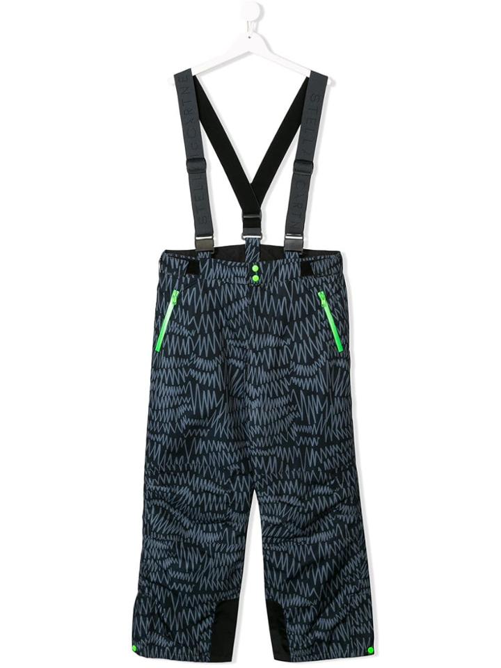 Stella Mccartney Kids Teen Scribble Print Ski Pants - Black