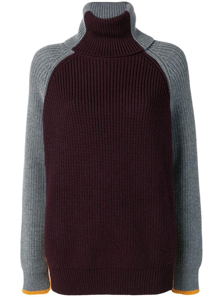 Victoria Victoria Beckham Oversized Turtleneck - Red
