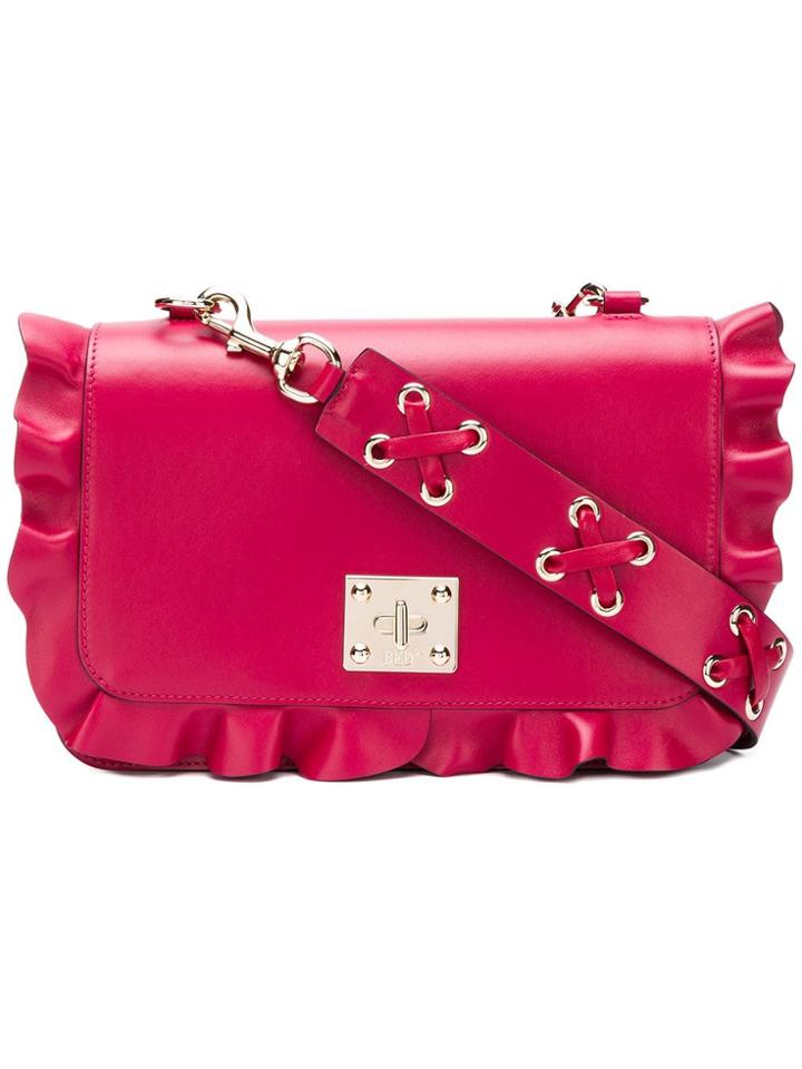 Red Valentino Red(v) Rock Ruffles Shoulder Bag - Pink