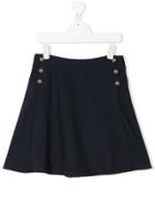 Chloé Kids Side Buttons Skirt - Blue