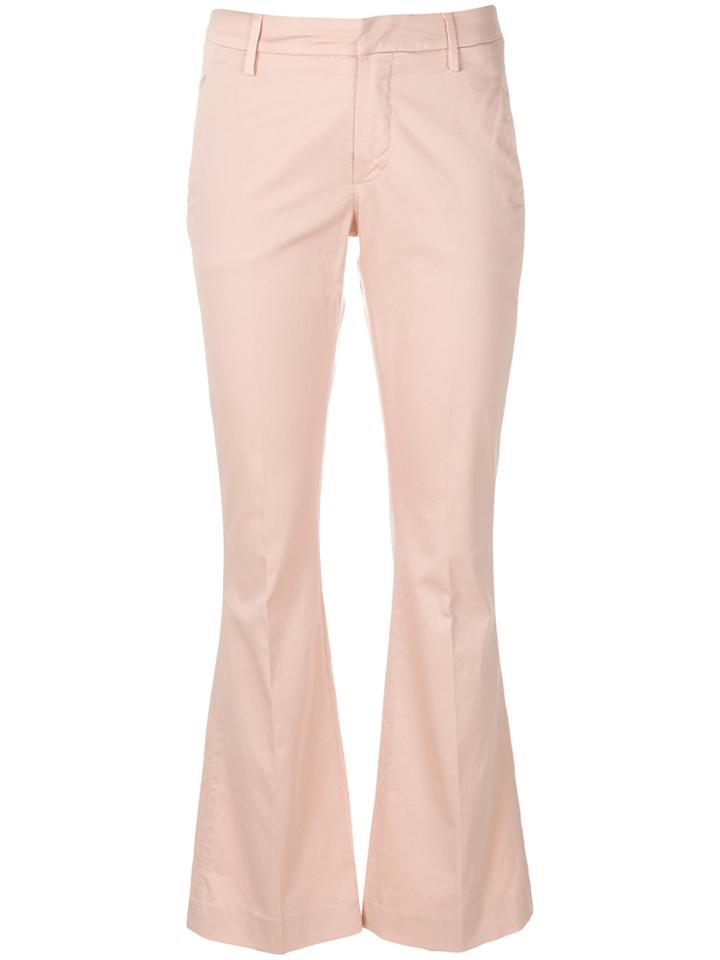 Dondup Flared Trousers - Pink & Purple