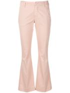 Dondup Flared Trousers - Pink & Purple