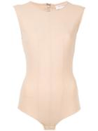 A.f.vandevorst - Fitted Top - Women - Polyamide/spandex/elastane - M, Women's, Nude/neutrals, Polyamide/spandex/elastane