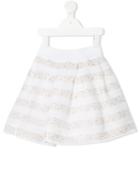 Mi Mi Sol Striped Skirt, Girl's, Size: 10 Yrs, White