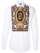 Dolce & Gabbana Printed Bib Shirt - White