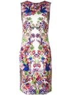 Roberto Cavalli Allover Print Fitted Dress, Women's, Size: 42, Spandex/elastane/viscose