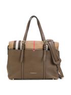 Burberry Kids Checked Changing Bag - Brown