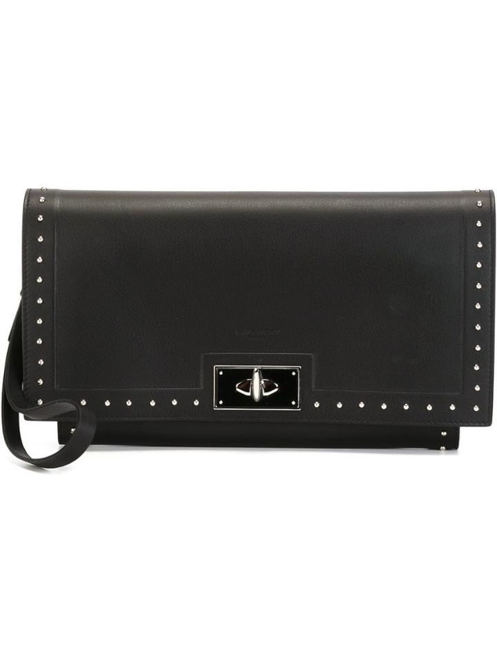 Givenchy 'shark' Clutch - Black
