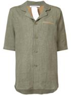 Cherevichkiotvichki - Loose Fit Shirt - Women - Linen/flax - M, Green, Linen/flax