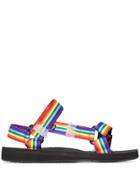 Arizona Love Rainbow Trekky Ribbon Sandals - Black