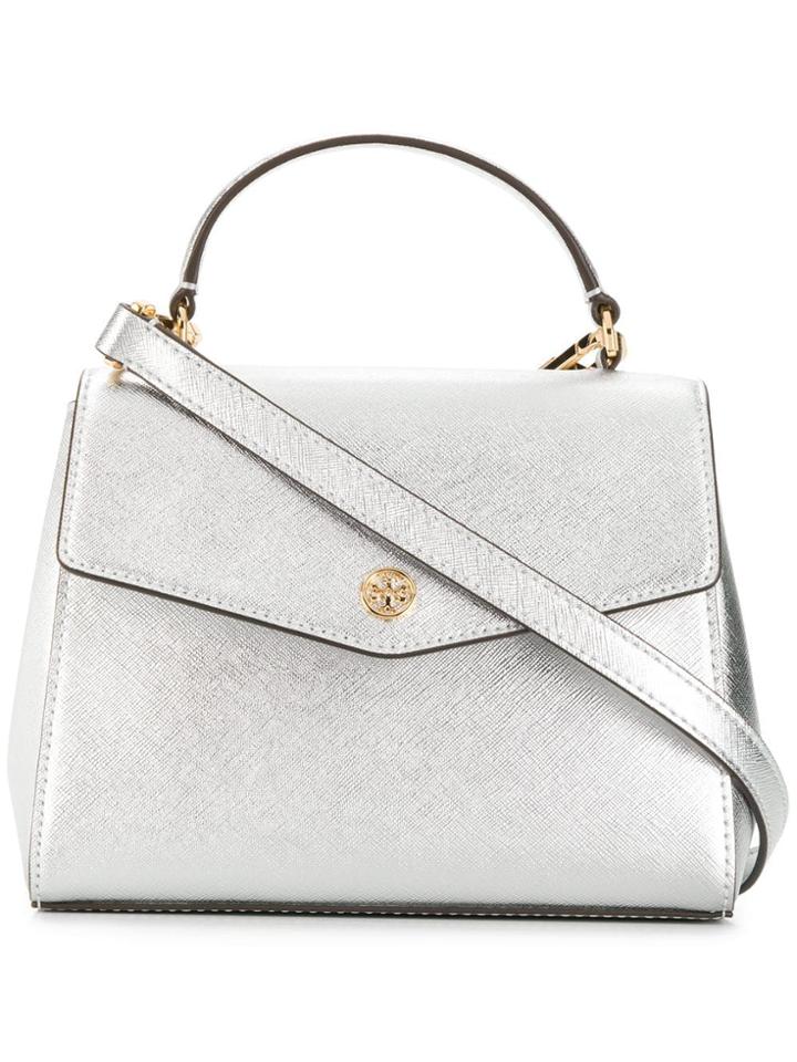 Tory Burch Robinson Mini Bag - Silver