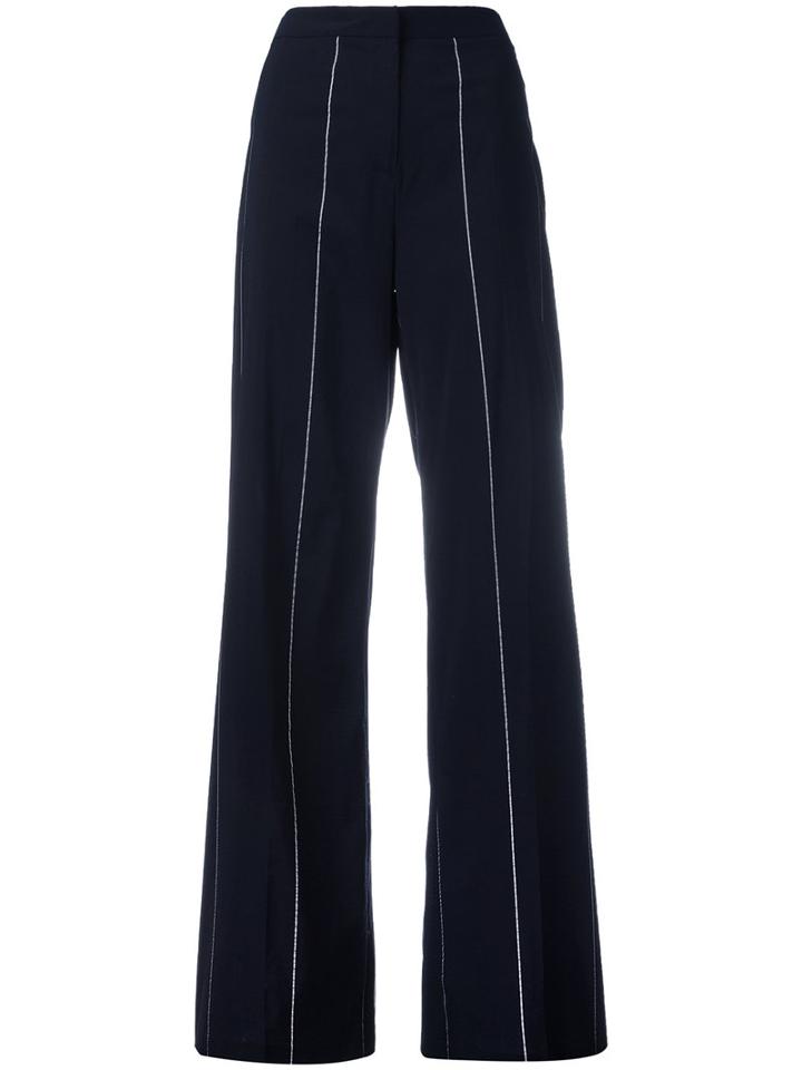 Tonello - Deconstructed Trousers - Women - Polyamide/polyester/spandex/elastane/virgin Wool - 44, Black, Polyamide/polyester/spandex/elastane/virgin Wool