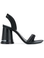 Mm6 Maison Margiela Plastic Cup Heel Sandals - Black