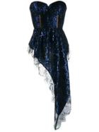 Self-portrait Sequin Embroidered Top - Blue